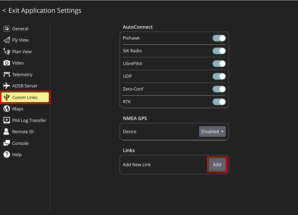 новое подключение