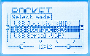 экран выбора usb