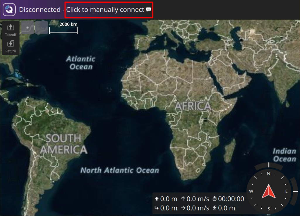 qgc manually connect
