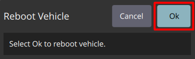 reboot vehicle - OK