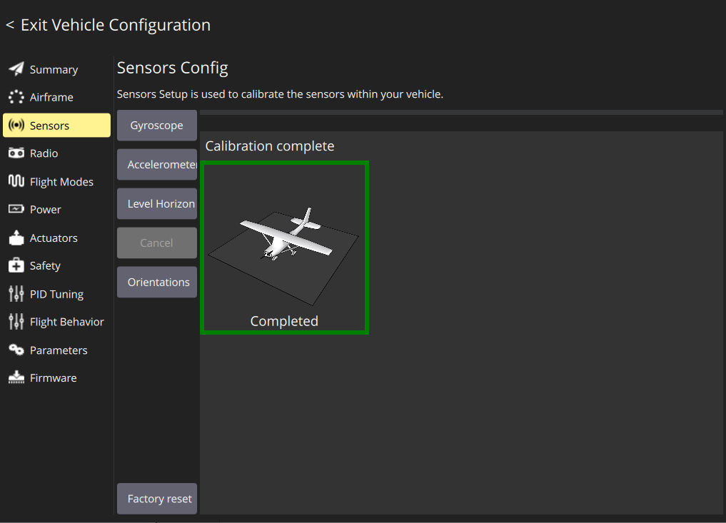 sensors gyroscope completed