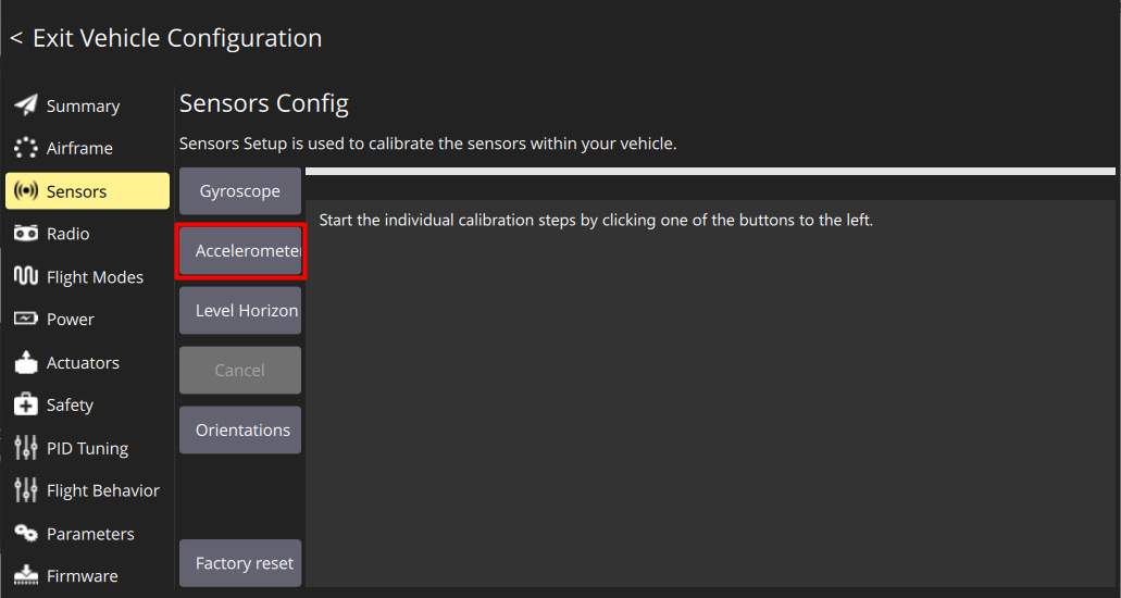 sensors accelerometer